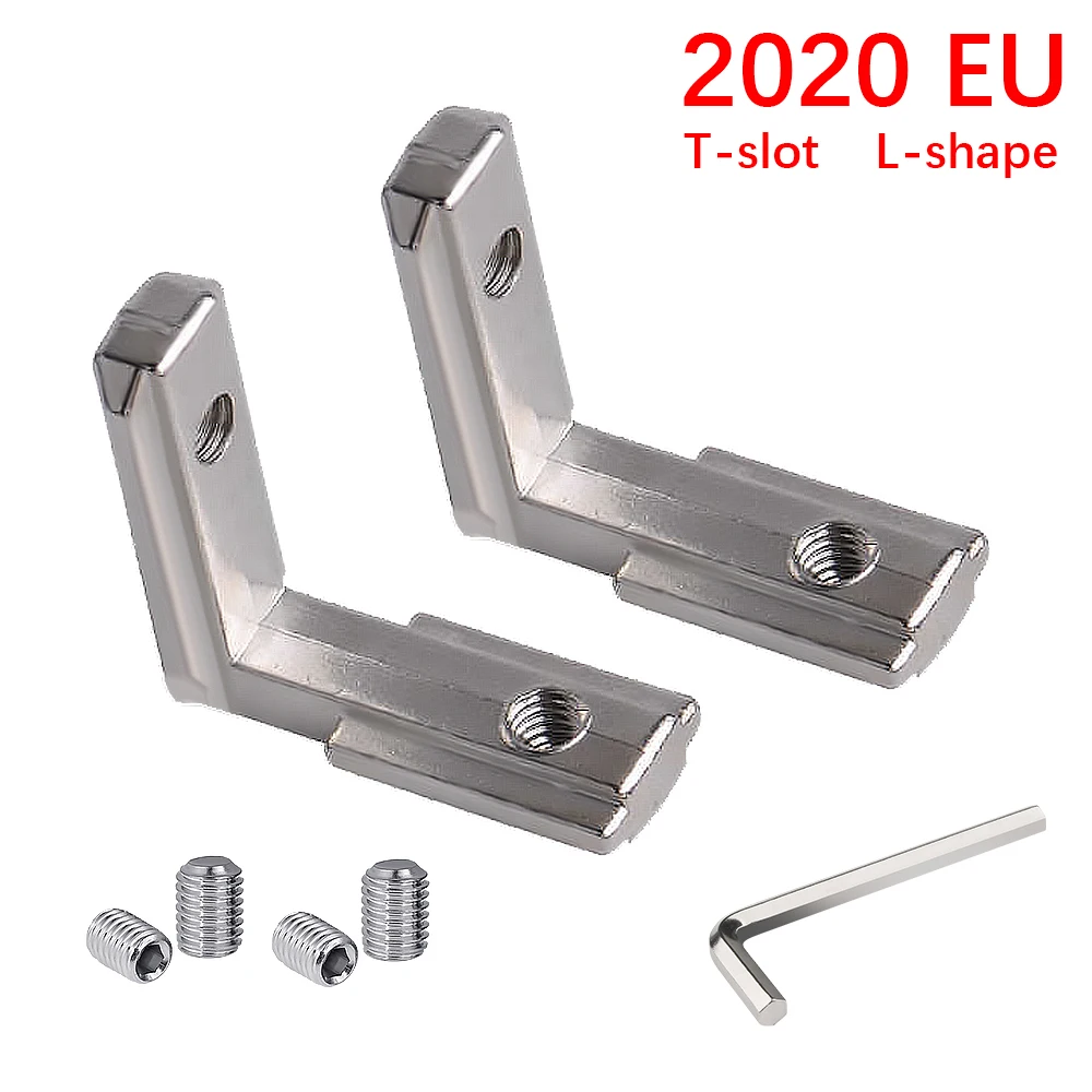 50/20/10pcs 20s L Shape Silver Inner Corner Connector Joint Bracket with Screws for 2020 Aluminum Profile with slot 6mm
50/20/10pcs 20s L Shape Silver Inner Corner Connector Joint Bracket with Screws for 2020 Aluminum Profile with slot 6mm