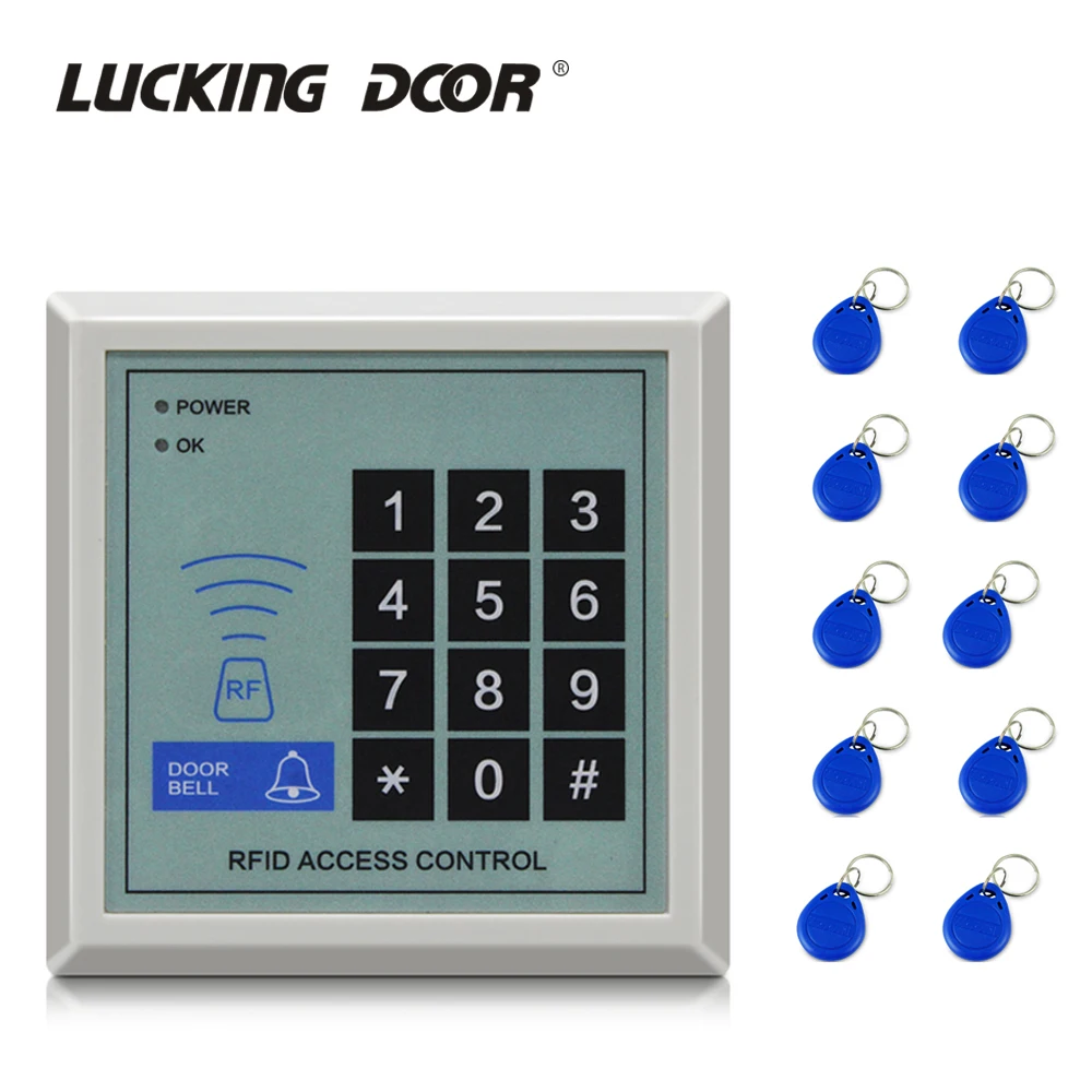 RFID 125Khz Access Control Keyboard Device Machine Security RFID Proximity Entry Door Lock Access Control System 1000 User
RFID 125Khz Access Control Keyboard Device Machine Security RFID Proximity Entry Door Lock Access Control System 1000 User
