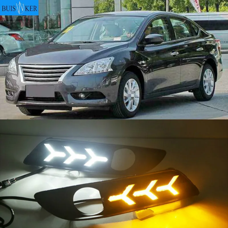 2pcs For Nissan sentra Sylphy 2012 2013 2014 2015 LED DRL Daytime Running Lights Daylight yellow turn Signal lamp
2pcs For Nissan sentra Sylphy 2012 2013 2014 2015 LED DRL Daytime Running Lights Daylight yellow turn Signal lamp