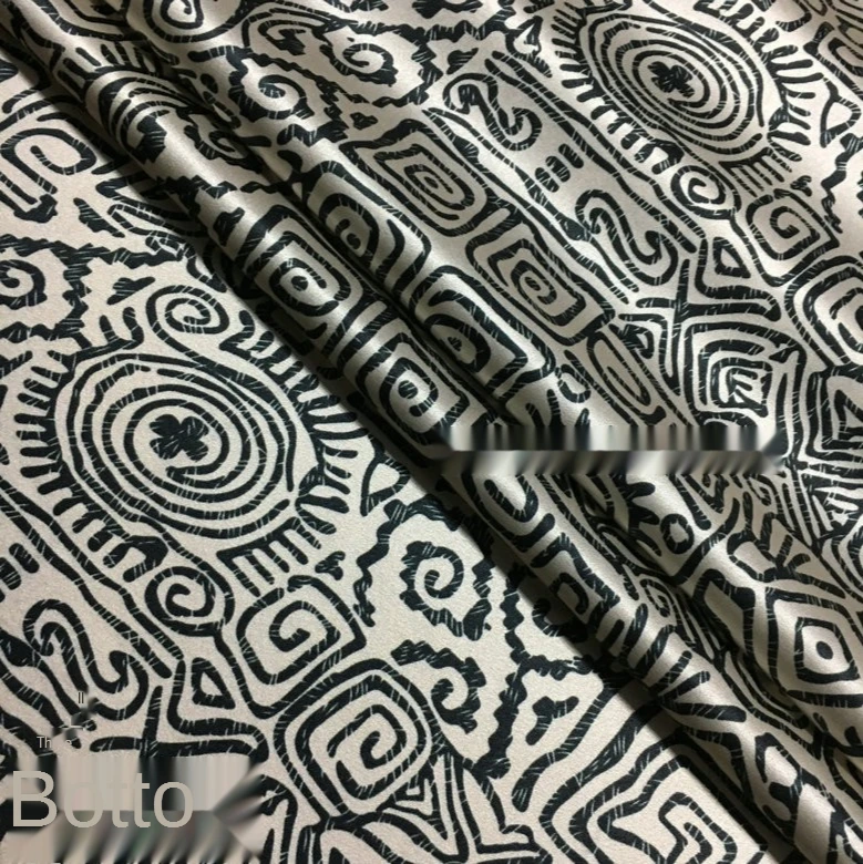 Geometric totem printing ethnic style digital printing heavy silk stretch satin cheongsam dress wide-leg pants shirt fabric
Geometric totem printing ethnic style digital printing heavy silk stretch satin cheongsam dress wide-leg pants shirt fabric