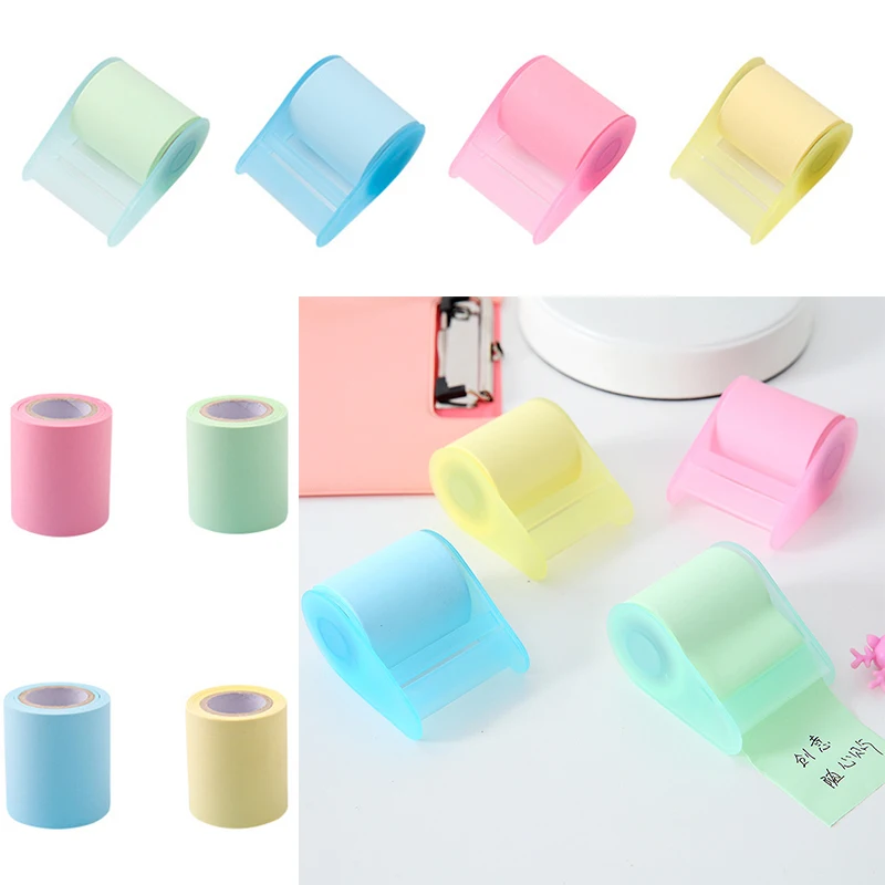 Memo Tape Dispenser Low Tack Tapes Colorful Paper Sticker DIY Scrapbooking Cards Crafts Making Roll Holder School Supplies
Memo Tape Dispenser Low Tack Tapes Colorful Paper Sticker DIY Scrapbooking Cards Crafts Making Roll Holder School Supplies