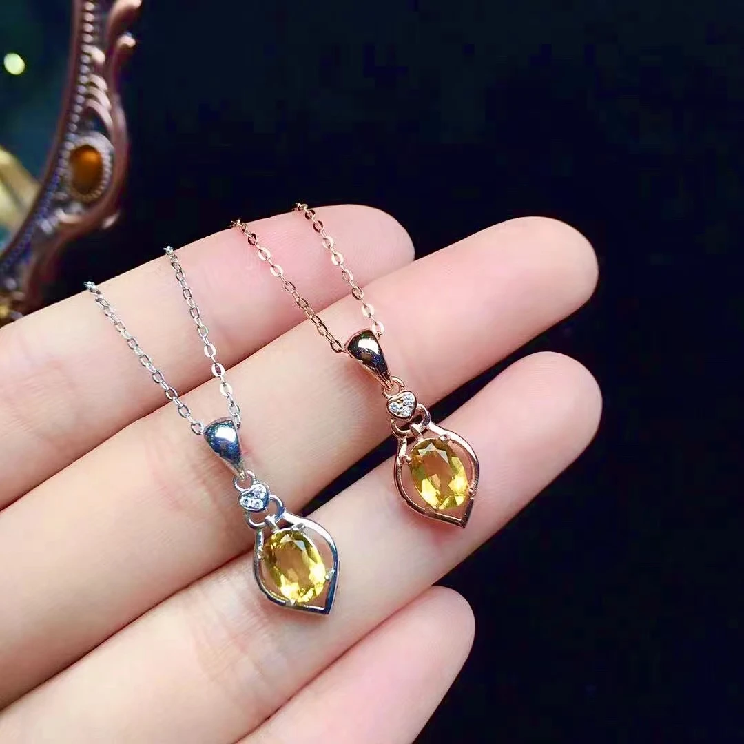 Classic 925 Silver Crystal Pendant 5mm*7mm Natural Citrine Silver Pendant Solid Sterling Silver Citrine Necklace Pendant
Classic 925 Silver Crystal Pendant 5mm*7mm Natural Citrine Silver Pendant Solid Sterling Silver Citrine Necklace Pendant