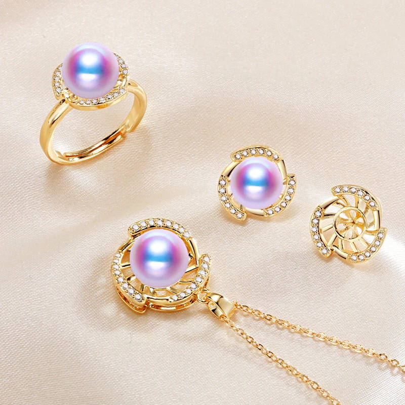DIY Pendant Ring and Earrings Jewelry Set Base Mountings Settings Findings Jewelry Settings Parts for Pearls Beads Stones
DIY Pendant Ring and Earrings Jewelry Set Base Mountings Settings Findings Jewelry Settings Parts for Pearls Beads Stones