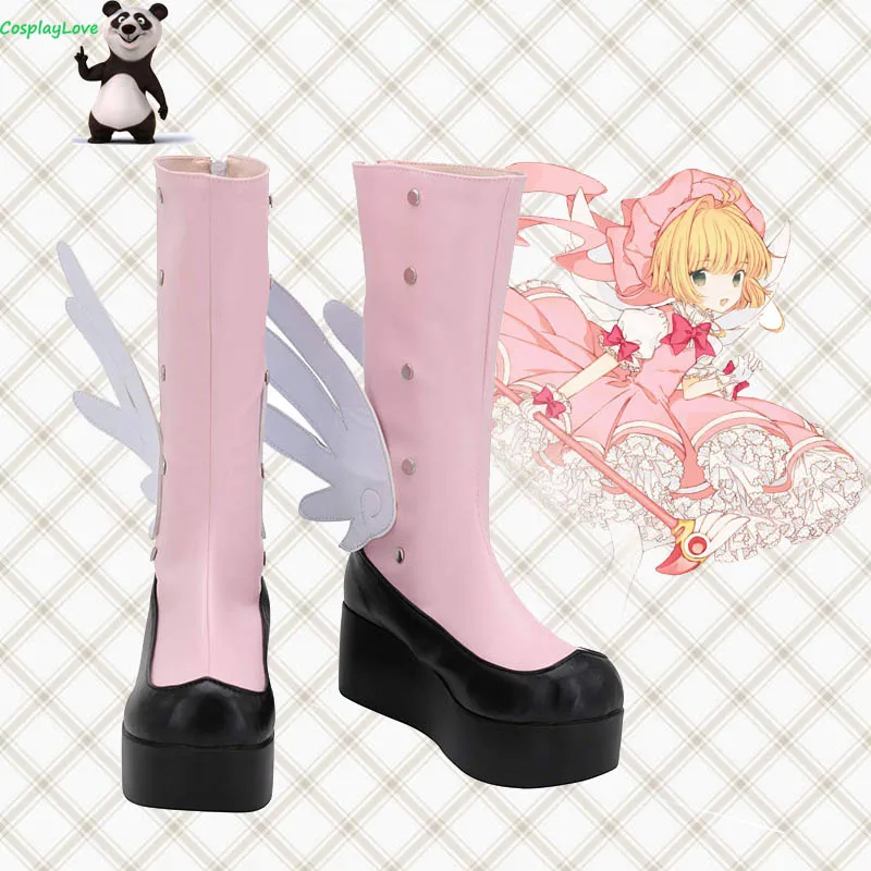 Cardcaptor Sakura: Clear Card Sakura Kinomoto Розовая обувь для косплея длинные сапоги на заказ для Хэллоуина Рождества
Cardcaptor Sakura: Clear Card Sakura Kinomoto Розовая обувь для косплея длинные сапоги на заказ для Хэллоуина Рождества