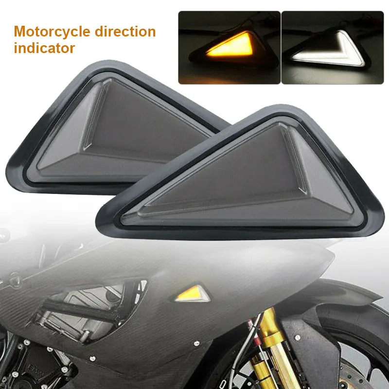 2x LED Motorcycle Turn Signal Light Triangle DRL Indicator Lamp For Yamaha Honda DC 12V
2x LED Motorcycle Turn Signal Light Triangle DRL Indicator Lamp For Yamaha Honda DC 12V