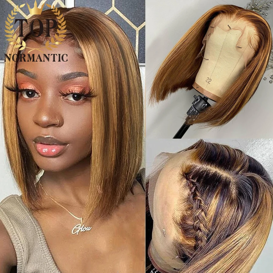 Topnormantic Highlight Color T Part Lace Wigs with Baby Hair Brazilian Remy Human Hair Straight Short Bob Wig for Women
Topnormantic Highlight Color T Part Lace Wigs with Baby Hair Brazilian Remy Human Hair Straight Short Bob Wig for Women