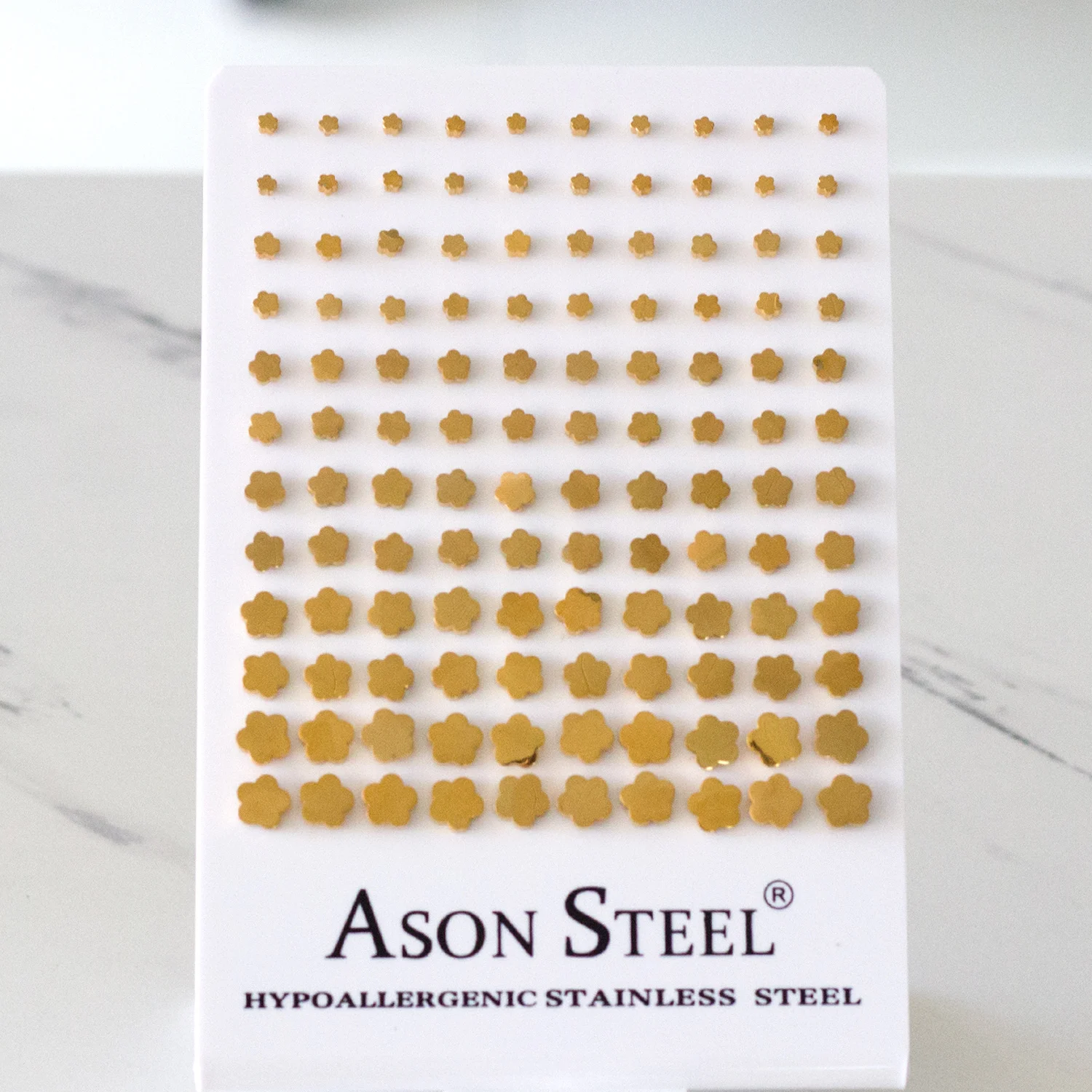 60 Pairs Plum Shape Stud Earrings For Women 316L Stainless Steel Gold Color Earring Fashion Jewelry Accessories Set Pack
60 Pairs Plum Shape Stud Earrings For Women 316L Stainless Steel Gold Color Earring Fashion Jewelry Accessories Set Pack