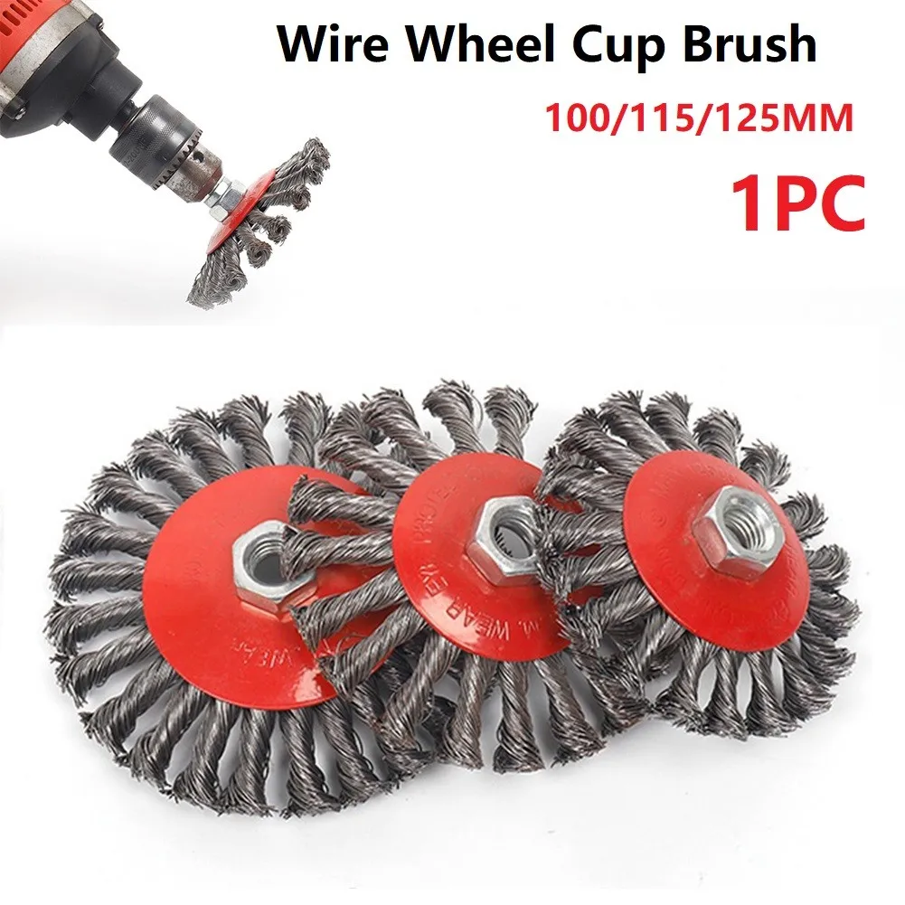 1Pcs M10 Screw Twist Knot Wire Wheel Cup Brush For Angle Grinder Steel Wire & Alloy Metals Twisted & Crimped Wire Brushes
1Pcs M10 Screw Twist Knot Wire Wheel Cup Brush For Angle Grinder Steel Wire & Alloy Metals Twisted & Crimped Wire Brushes