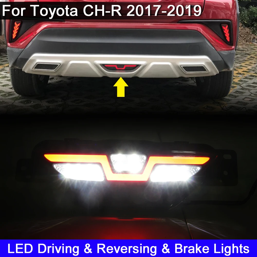 For Toyota CH-R CHR 2017 2018 2019 LED Rear Fog Light Running Warning Light Tail Brake Stop Light Reversing Lights
For Toyota CH-R CHR 2017 2018 2019 LED Rear Fog Light Running Warning Light Tail Brake Stop Light Reversing Lights