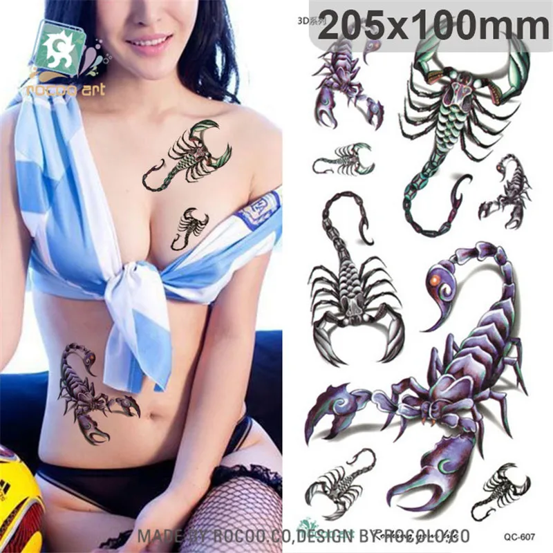 Beautiful sexy waterproof temporary tattoos for women and men 3D scorpion design large arm tattoo sticker T1785
Beautiful sexy waterproof temporary tattoos for women and men 3D scorpion design large arm tattoo sticker T1785