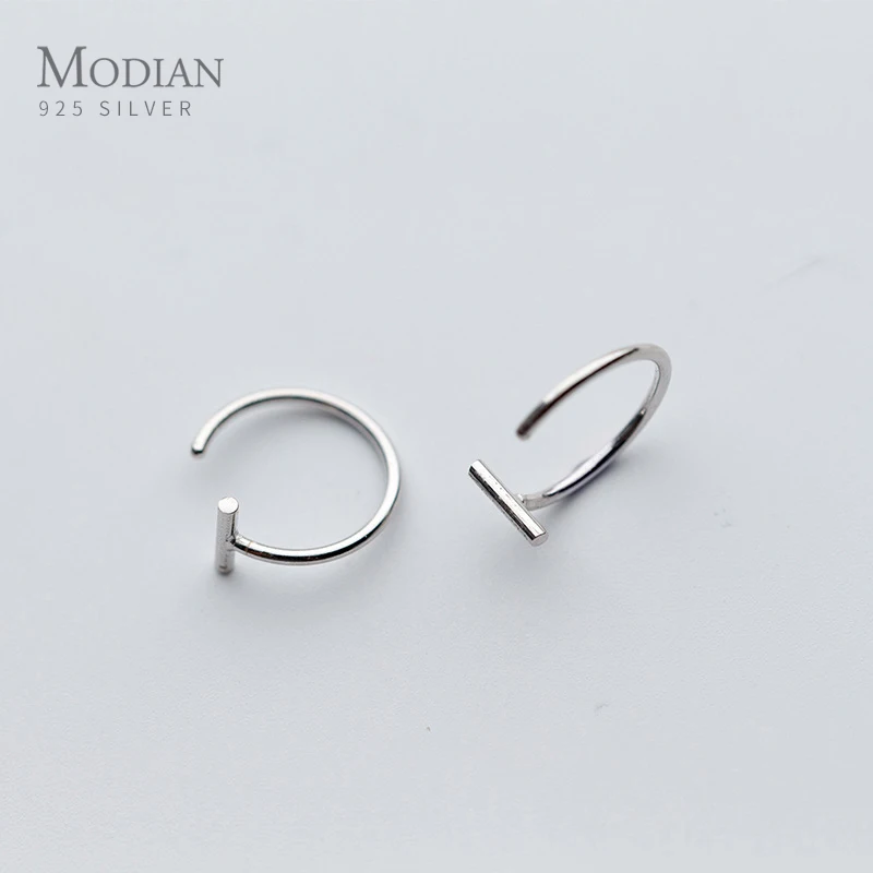 Modian Simple Fashion Round New Design Hoop Earrings Real 925 Sterling Silver Jewelry For Women Silver Fine Hoops Earring Gift
Modian Simple Fashion Round New Design Hoop Earrings Real 925 Sterling Silver Jewelry For Women Silver Fine Hoops Earring Gift
