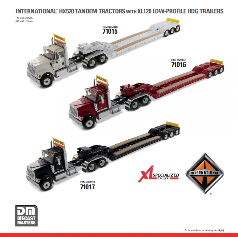 Новинка, DM масштаб 1:50 International HX520, тандемный трактор с XL 120, прицеп, реальный подарок
Новинка, DM масштаб 1:50 International HX520, тандемный трактор с XL 120, прицеп, реальный подарок