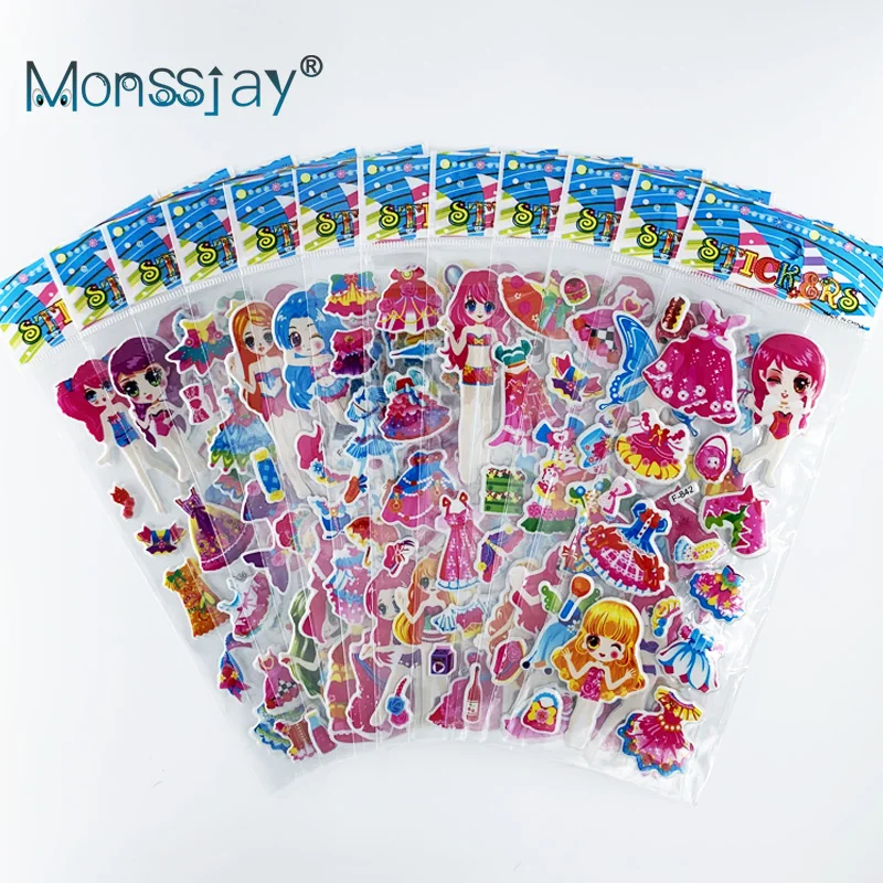 12 Sheets/Set Cute Girls Sticker Kawaii Dress Up Girl 3D Bubble PVC Scrapbooking DIY Stickers for Children Girls Gift
12 Sheets/Set Cute Girls Sticker Kawaii Dress Up Girl 3D Bubble PVC Scrapbooking DIY Stickers for Children Girls Gift