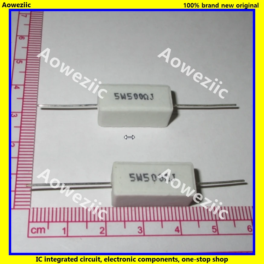 10Pcs RX27 Horizontal cement resistance 5W 500ohm 500R 500RJ 5W500RJ 5W 500RJ Ceramic Resistance precision 5% Power resistance
10Pcs RX27 Horizontal cement resistance 5W 500ohm 500R 500RJ 5W500RJ 5W 500RJ Ceramic Resistance precision 5% Power resistance