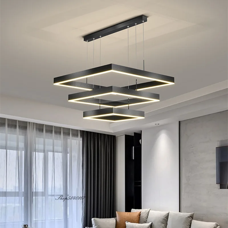New Geometric Square Pendant Lights Led Lighting Lustre Living Room Suspension Luminaire Bed Room Decor Restaurant Hanging Lamp
New Geometric Square Pendant Lights Led Lighting Lustre Living Room Suspension Luminaire Bed Room Decor Restaurant Hanging Lamp