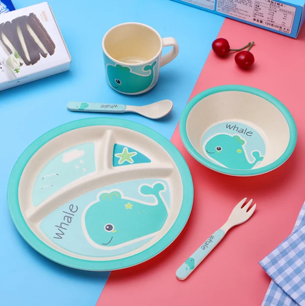 5pcs/set Baby Dish Training Tableware Children Cute Cartoon Feeding Food Dishes Kids Dinnerware with Bowl Cup Spoon Fork Plate
5pcs/set Baby Dish Training Tableware Children Cute Cartoon Feeding Food Dishes Kids Dinnerware with Bowl Cup Spoon Fork Plate