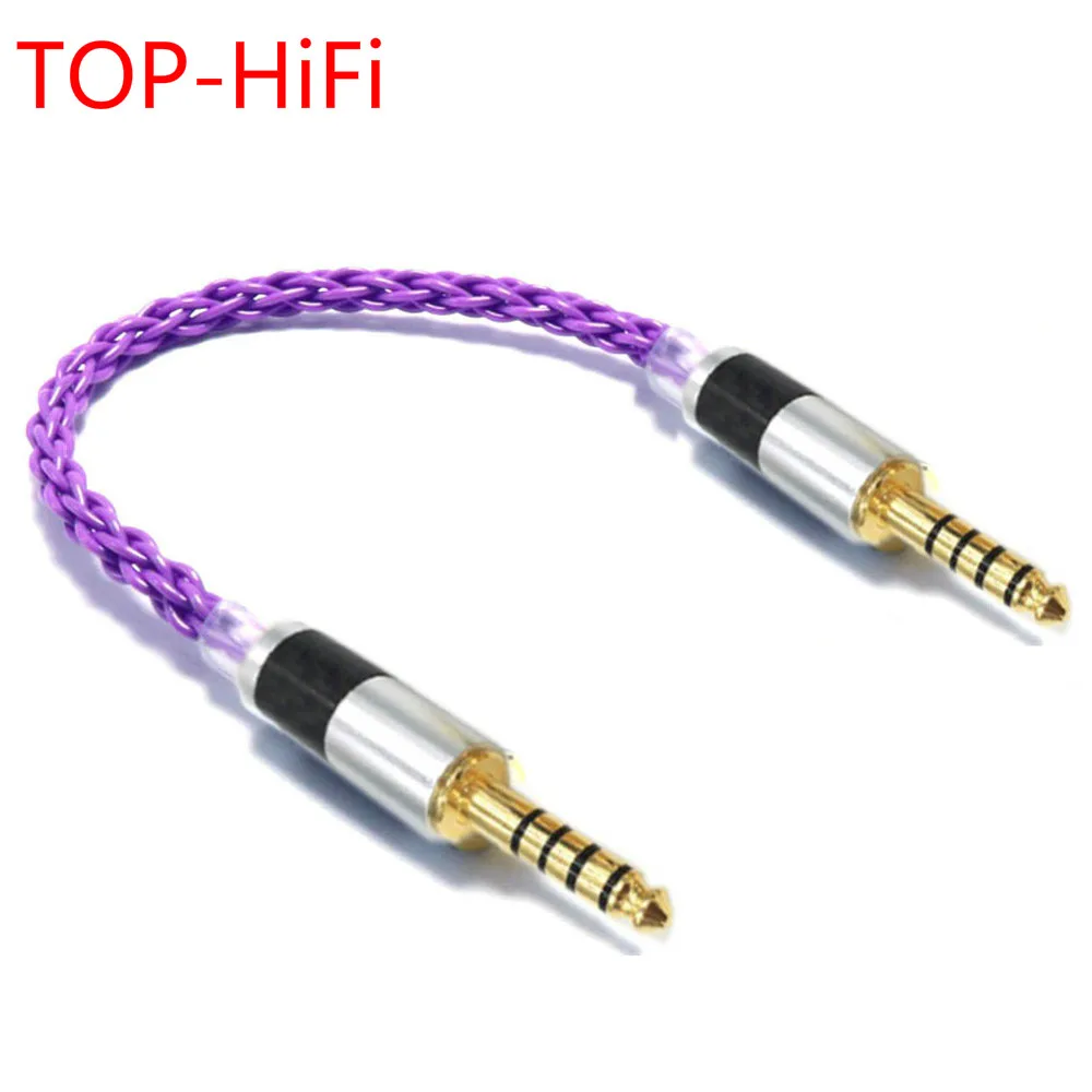 TOP-HiFi 4,4 мм сбалансированный штекер до 4,4 мм сбалансированный штекер одиночный Кристалл Coppe посеребренный аудио адаптер кабель 4,4 мм до 4,4 мм
TOP-HiFi 4,4 мм сбалансированный штекер до 4,4 мм сбалансированный штекер одиночный Кристалл Coppe посеребренный аудио адаптер кабель 4,4 мм до 4,4 мм