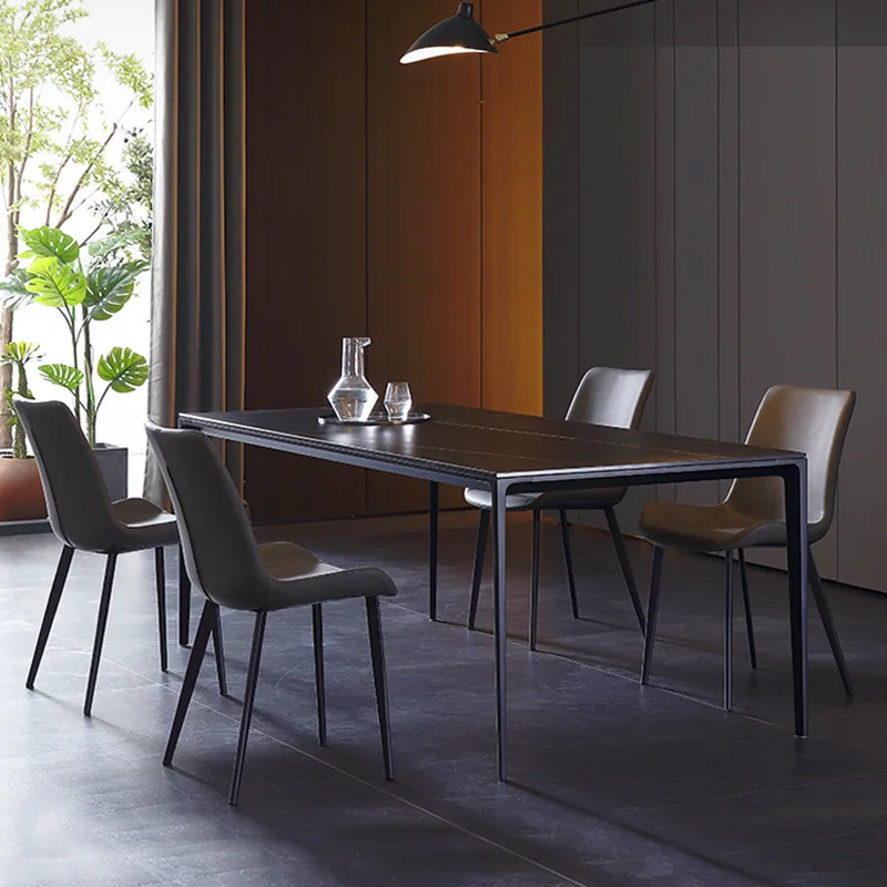 Minimalist rock plate dining table chair household aluminum alloy minimalist dining table
Minimalist rock plate dining table chair household aluminum alloy minimalist dining table