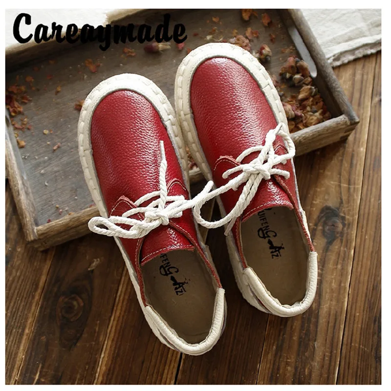 Careaymade-New spring and autumn original Japanese RETRO art Genuine leather shoes lace round soft bottom leisure shoes
Careaymade-New spring and autumn original Japanese RETRO art Genuine leather shoes lace round soft bottom leisure shoes