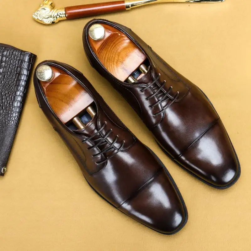 Europe America Mens Business Dress Shoes Men Office Work Genuine Leather Shoes Formal Suit Wedding Shoes Black Brown Gray Coffee
Europe America Mens Business Dress Shoes Men Office Work Genuine Leather Shoes Formal Suit Wedding Shoes Black Brown Gray Coffee