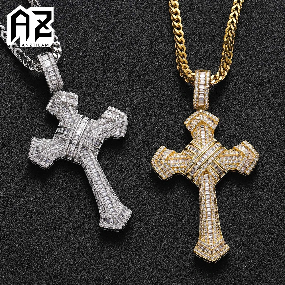 Anztilam Cross Iced Out Pendants Necklace With Bling Zircon For Women Men Hip Hop Goth Jewelry With Long Chain Free Ship
Anztilam Cross Iced Out Pendants Necklace With Bling Zircon For Women Men Hip Hop Goth Jewelry With Long Chain Free Ship