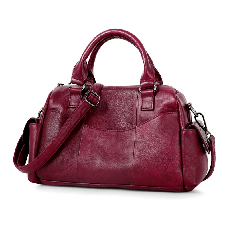 2020 vintage genuine leather cow skin soft boston handbag simple fashion crossbody bags
2020 vintage genuine leather cow skin soft boston handbag simple fashion crossbody bags