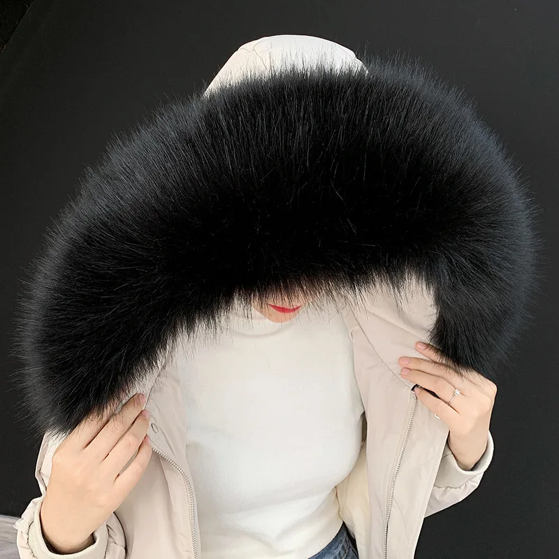 1Pc Fashion Faux Fox Fur Collar Shawl Collar Winter Coat Hood Fur Decor Women's Coat Accessories Luxury Warm Fake Fur Scarf
1Pc Fashion Faux Fox Fur Collar Shawl Collar Winter Coat Hood Fur Decor Women's Coat Accessories Luxury Warm Fake Fur Scarf