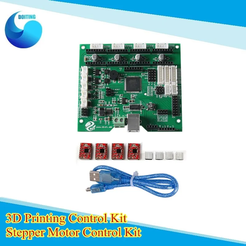 3D control board MEGA2560 4 motor drives A4988 Stepper Driver 3D printer /Palletizing robot /Balance car DIY trolley For Arduino
3D control board MEGA2560 4 motor drives A4988 Stepper Driver 3D printer /Palletizing robot /Balance car DIY trolley For Arduino