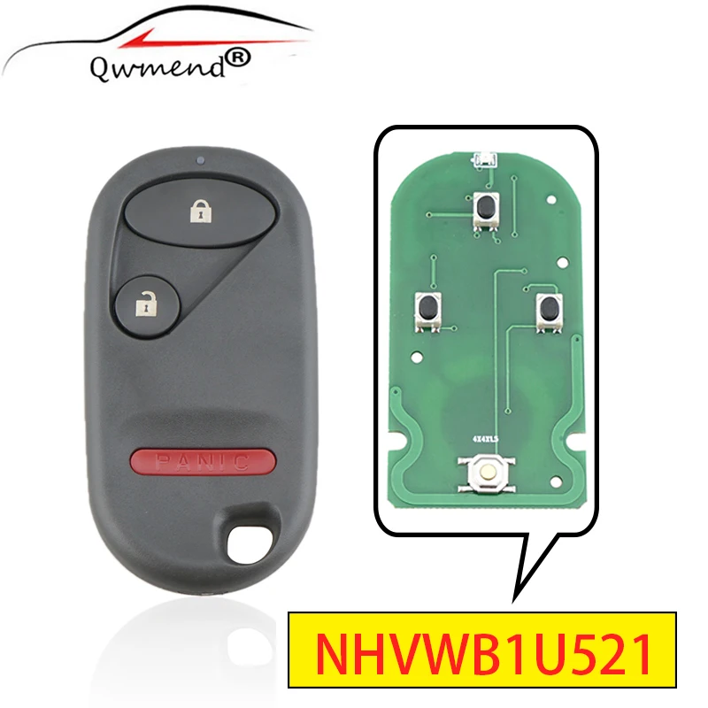 QWMEND 2+1 3 Buttons Remote Car Key for Honda Civic 2001-2005 for Honda Key Keyless Entry 433.9Mhz NHVWB1U521
QWMEND 2+1 3 Buttons Remote Car Key for Honda Civic 2001-2005 for Honda Key Keyless Entry 433.9Mhz NHVWB1U521