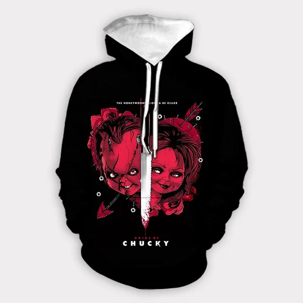 New 3D Printing Bride of Chucky Fashion Men Women Tracksuits Crewneck Hoodies Plus Size S-7XL Harajuku
New 3D Printing Bride of Chucky Fashion Men Women Tracksuits Crewneck Hoodies Plus Size S-7XL Harajuku