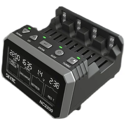newest SkyRC NC2200 AA/AAA battery charger-analyzer with four independent charging slots
newest SkyRC NC2200 AA/AAA battery charger-analyzer with four independent charging slots