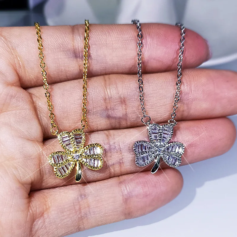 Crystal 4 Four Leaves Clover Pendant Necklaces Lover Gift Top Quality Fashion Jewelry Dropshipping Charms Women Accessorie
Crystal 4 Four Leaves Clover Pendant Necklaces Lover Gift Top Quality Fashion Jewelry Dropshipping Charms Women Accessorie