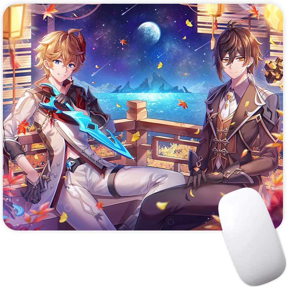Genshin Impact Tartaglia Zhongli Small Gaming Mouse Pad Computer Mousepad Gamer Mouse Mat Laptop Mausepad Keyboard Mat Desk Pad
Genshin Impact Tartaglia Zhongli Small Gaming Mouse Pad Computer Mousepad Gamer Mouse Mat Laptop Mausepad Keyboard Mat Desk Pad