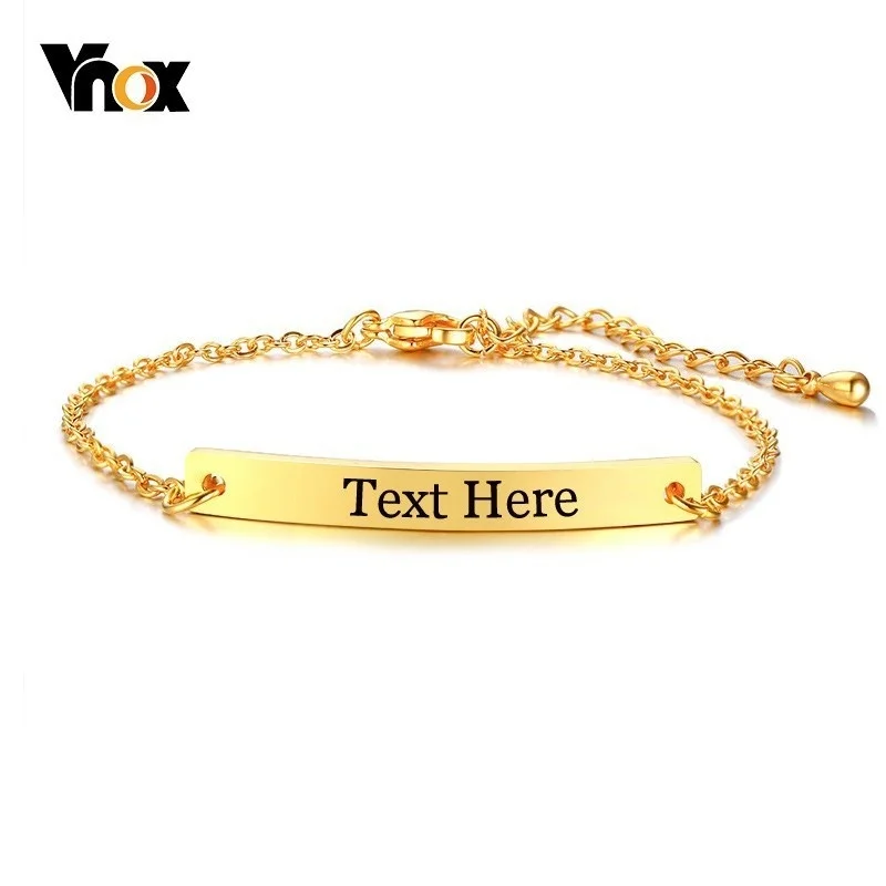 Браслет-цепочка женский Vnox, из нержавеющей стали, с гравировкой, от 6,89 до 8,66 дюйма
Браслет-цепочка женский Vnox, из нержавеющей стали, с гравировкой, от 6,89 до 8,66 дюйма