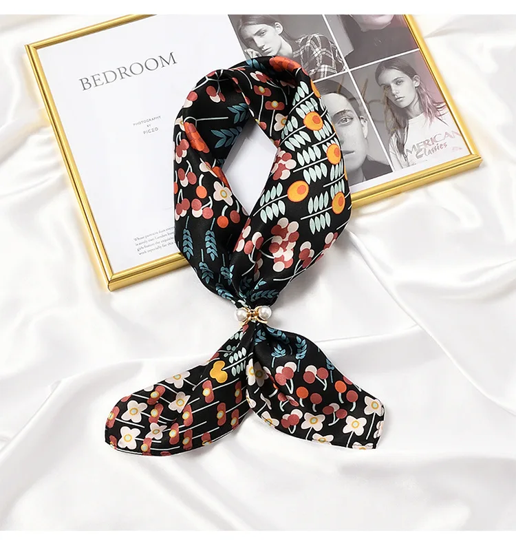 New 53*53cm Women Multifunction Silk Scarf Eye Florals Prints Casual Small Square Wraps Scarves Hijab Bandanas for Ladies 2021
New 53*53cm Women Multifunction Silk Scarf Eye Florals Prints Casual Small Square Wraps Scarves Hijab Bandanas for Ladies 2021