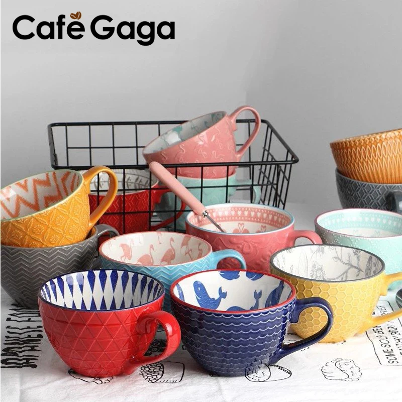 European Style Ceramic Coffee Cups Milk Tea Breakfast Mug Cappuccino Flower Cups Latte Kitchen Tableware High-grade
European Style Ceramic Coffee Cups Milk Tea Breakfast Mug Cappuccino Flower Cups Latte Kitchen Tableware High-grade