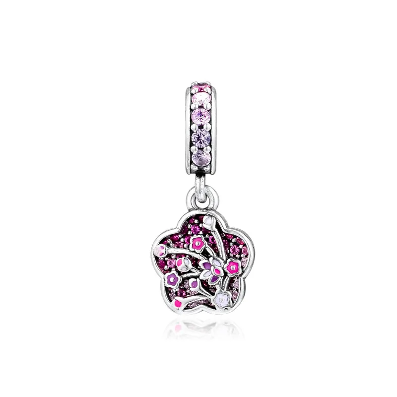 Sterling Silver Jewelry Pave Peach Blossom Flower Charm European Beads For Bracelets Woman DIY Fashion Jewelry Making
Sterling Silver Jewelry Pave Peach Blossom Flower Charm European Beads For Bracelets Woman DIY Fashion Jewelry Making