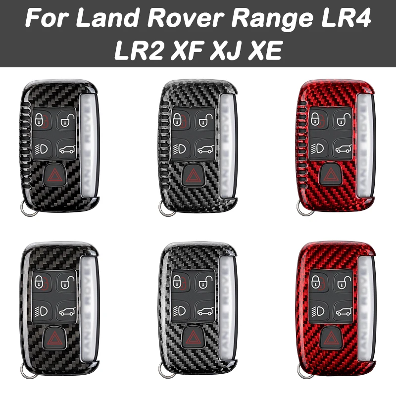 Remote Key Fob Keychain High Quality Auto Smart Key Case Cover Carbon Fiber for Land Rover Range LR4 LR2 XF XJ XE Car Accessory
Remote Key Fob Keychain High Quality Auto Smart Key Case Cover Carbon Fiber for Land Rover Range LR4 LR2 XF XJ XE Car Accessory