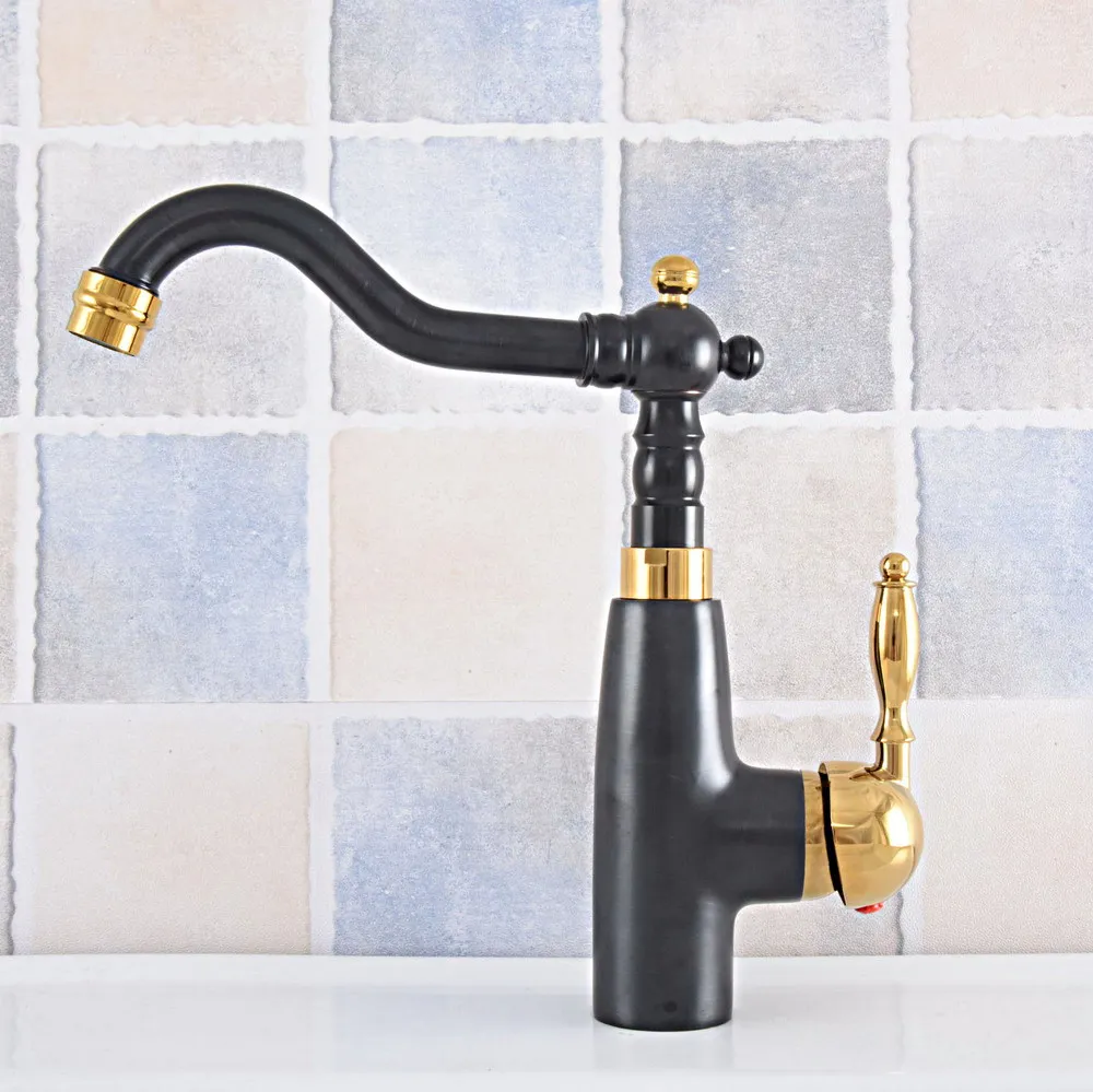 Oil Ruubed Bronze Black & Gold Brass Bathroom Sink Faucet Single Hole Modern Vanity Faucet One Handle Kitchen Faucet
Oil Ruubed Bronze Black & Gold Brass Bathroom Sink Faucet Single Hole Modern Vanity Faucet One Handle Kitchen Faucet