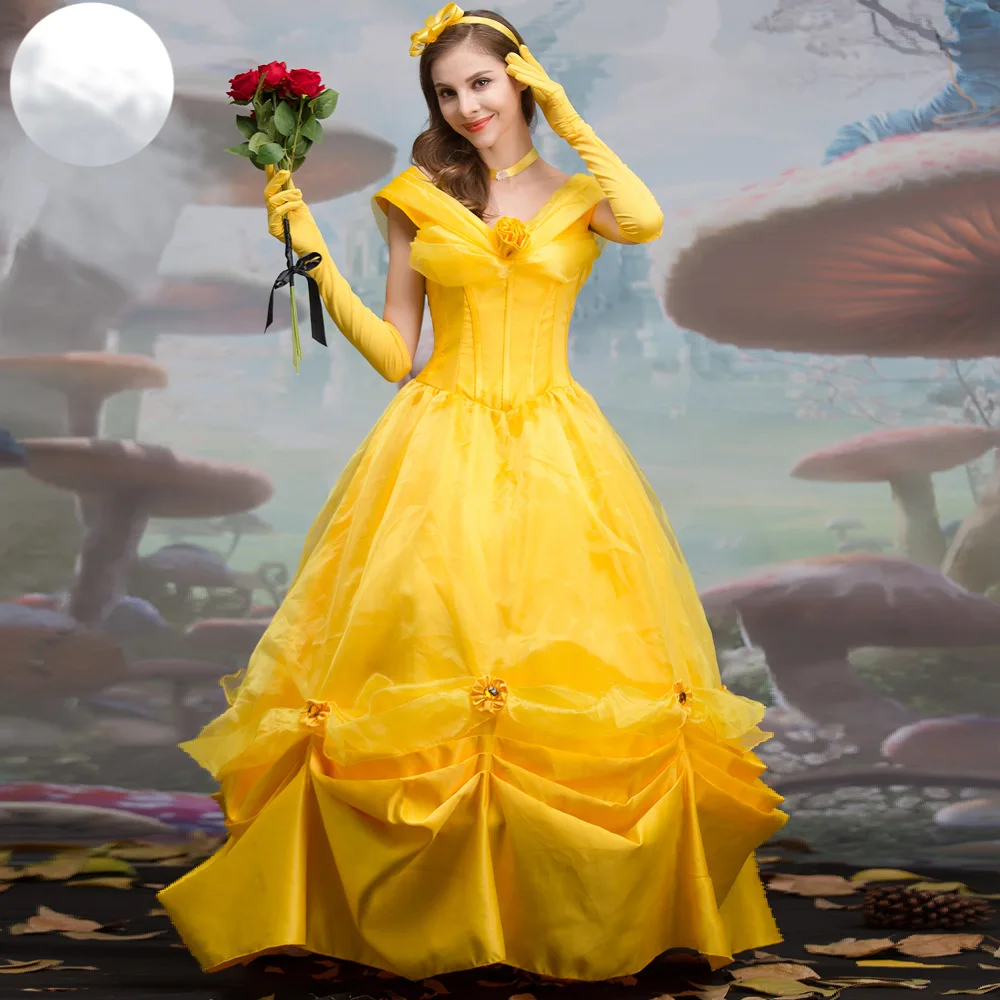 Cosplay Belle Princess Dress Girls Dresses For Beauty and the beast women Party Clothing Adult Costume
Cosplay Belle Princess Dress Girls Dresses For Beauty and the beast women Party Clothing Adult Costume