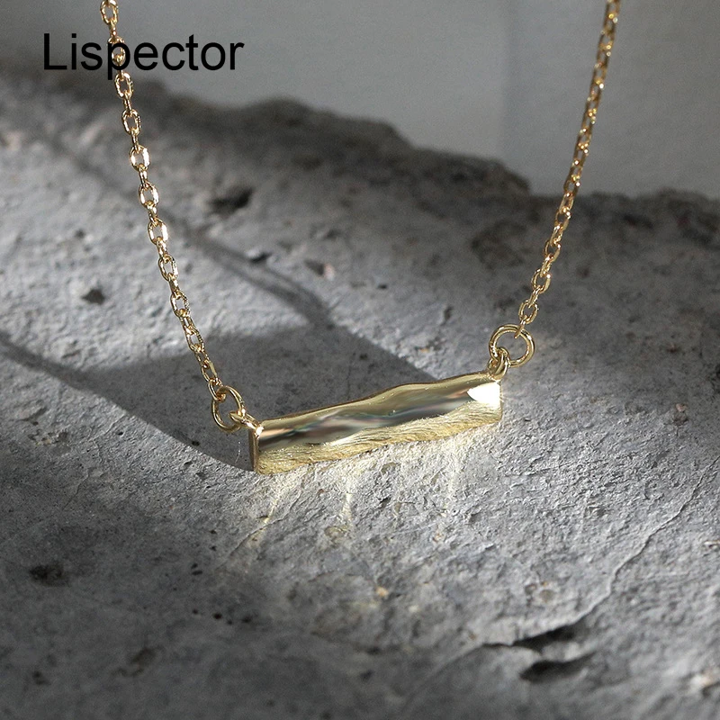Lispector 925 Sterling Silver Irregular Horizontal Line Pendant Necklaces for Women Korean Simple Chic Necklace Female Jewelry
Lispector 925 Sterling Silver Irregular Horizontal Line Pendant Necklaces for Women Korean Simple Chic Necklace Female Jewelry