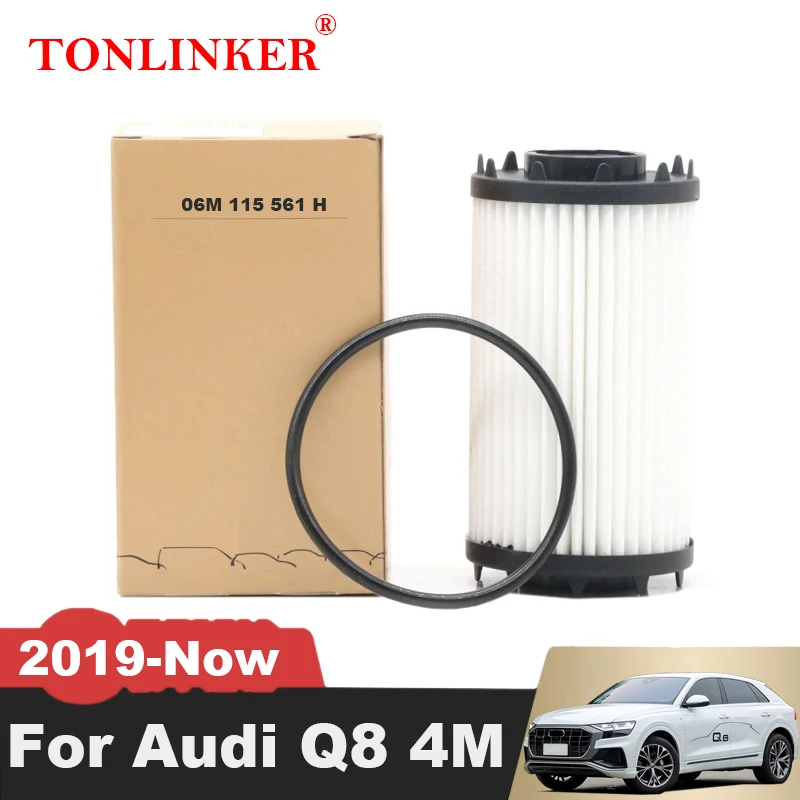 TONLINKER Oil Filter For Audi Q8 RSQ8 4M 2018 2019 2020 2021 2022 3.0 55TFSI DCBD 4.0TFSI 06M115561H 06M198405F Car Accessories
TONLINKER Oil Filter For Audi Q8 RSQ8 4M 2018 2019 2020 2021 2022 3.0 55TFSI DCBD 4.0TFSI 06M115561H 06M198405F Car Accessories