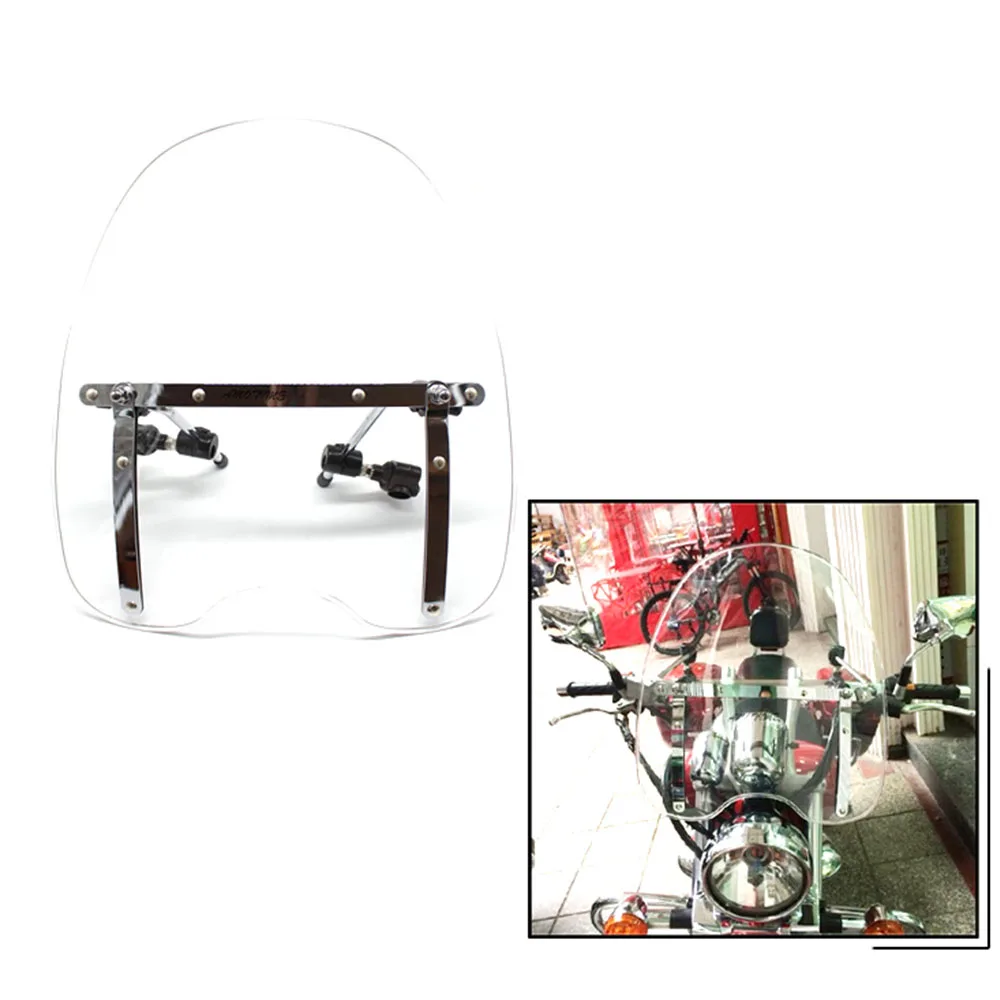 Motorcycle universal windshield For Harley Davidson Dyna Fatboy For XL883 1200 X48 For Yamaha For Suzuki For Honda
Motorcycle universal windshield For Harley Davidson Dyna Fatboy For XL883 1200 X48 For Yamaha For Suzuki For Honda