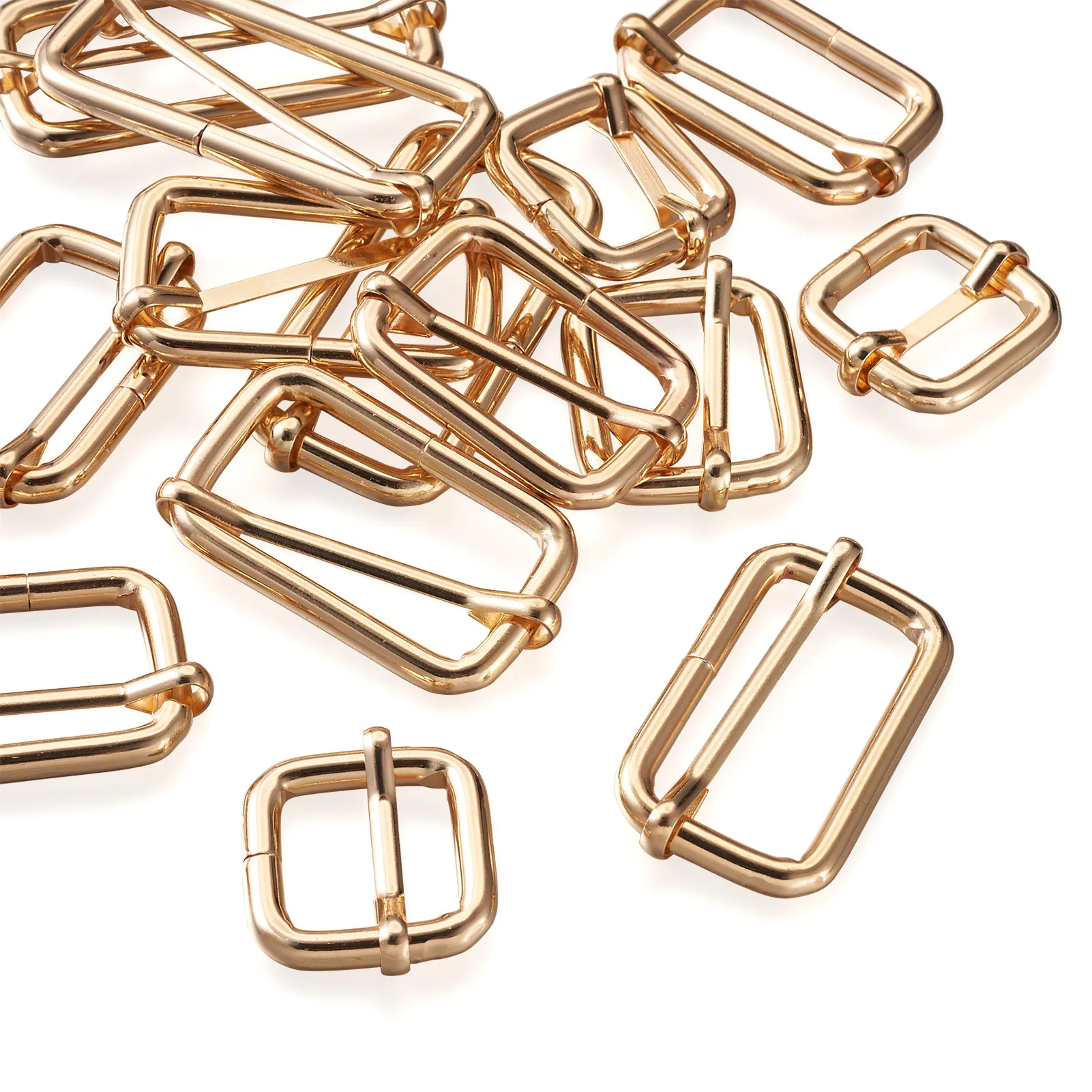 20pcs/set Mixed Color Iron Adjuster Slides Buckles Rectangle Roller Pin Buckles Fasteners for DIY Jewelry Craft Bag Belt Making
20pcs/set Mixed Color Iron Adjuster Slides Buckles Rectangle Roller Pin Buckles Fasteners for DIY Jewelry Craft Bag Belt Making