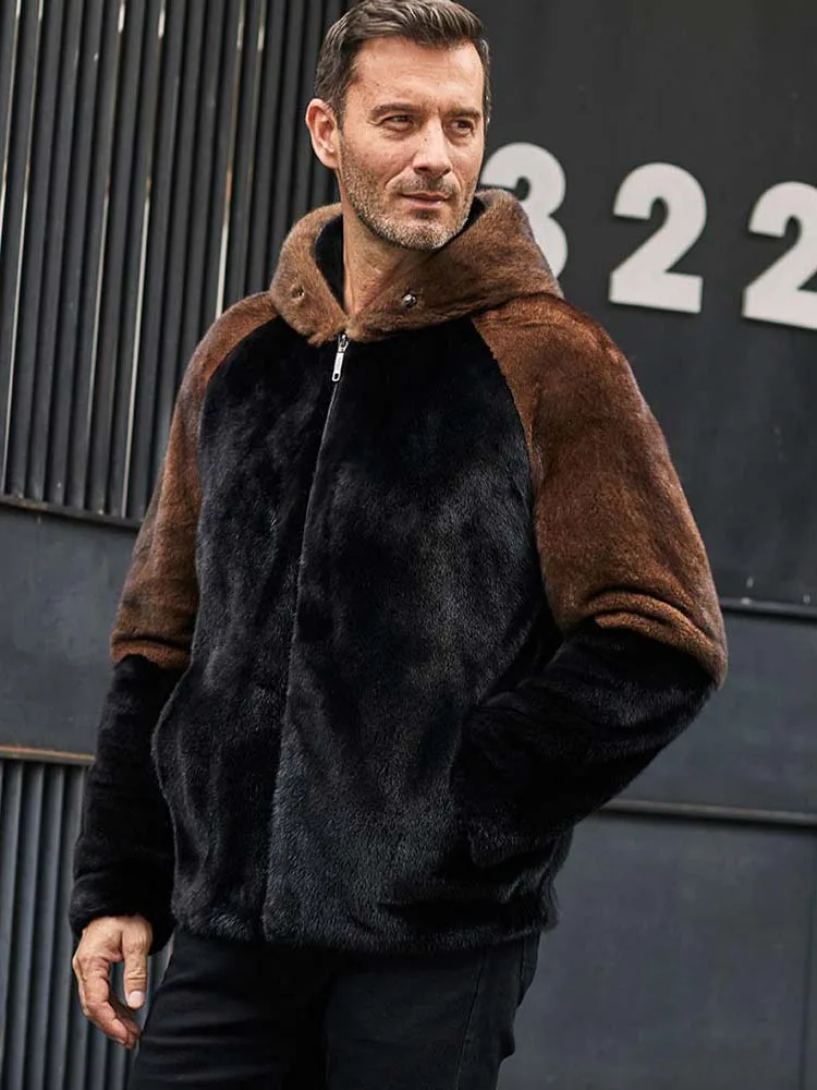 Imported Black Mink Coat Mens Fur Jacket Warmest Winter Overcoat Natural Hooded Outwear
Imported Black Mink Coat Mens Fur Jacket Warmest Winter Overcoat Natural Hooded Outwear
