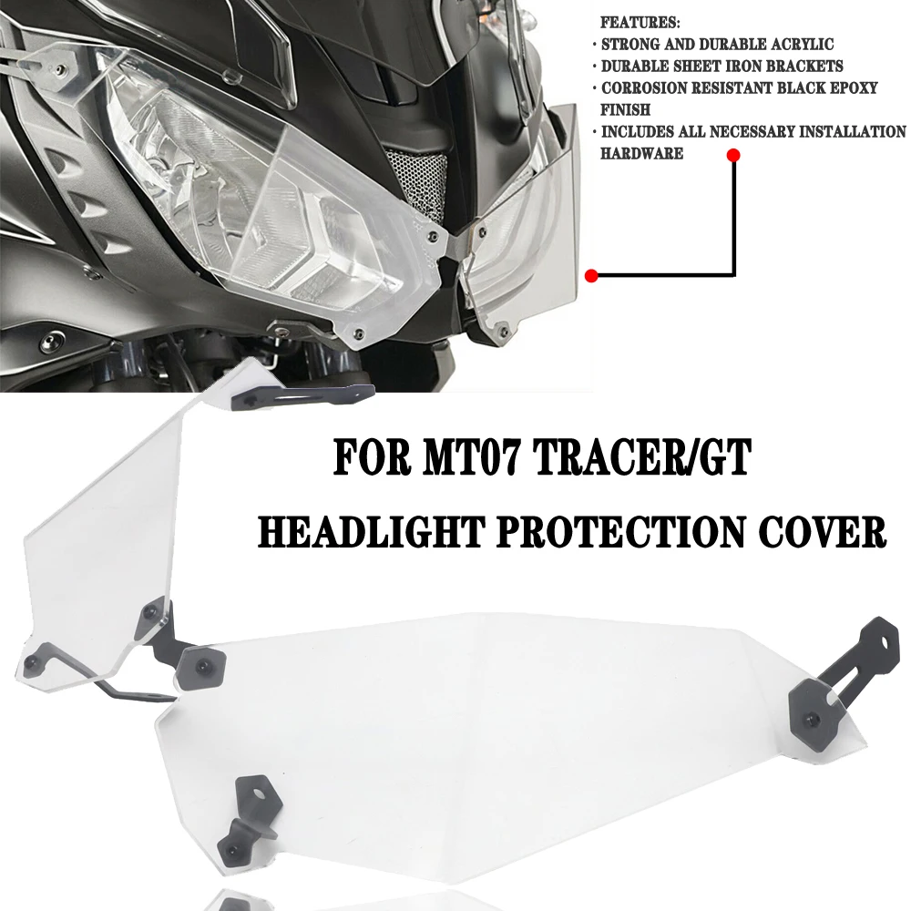 Защита фары мотоцикла для Yamaha MT07 Tracer/GT 2016-2021 2020 2019 2018 2017 Защитная крышка фары
Защита фары мотоцикла для Yamaha MT07 Tracer/GT 2016-2021 2020 2019 2018 2017 Защитная крышка фары