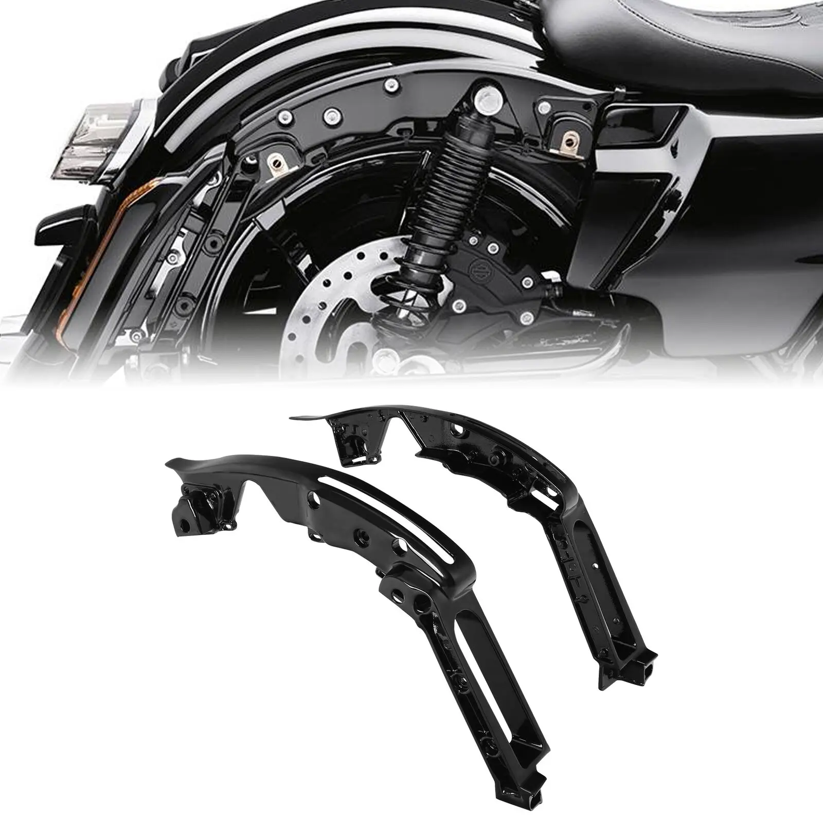 Fender Support Bracket For Harley Touring Electra Street Glide Special Road King Ultra Limited CVO 2014-2023 Motorcycle
Fender Support Bracket For Harley Touring Electra Street Glide Special Road King Ultra Limited CVO 2014-2023 Motorcycle
