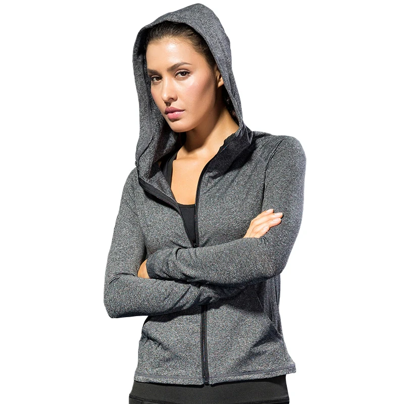 Gym Long Sleeve Hooded Women's Sports Jacket Fitness Yoga Top Women Sportswear Sport Running Hoodie Jacket Ladies New Promotion
Gym Long Sleeve Hooded Women's Sports Jacket Fitness Yoga Top Women Sportswear Sport Running Hoodie Jacket Ladies New Promotion