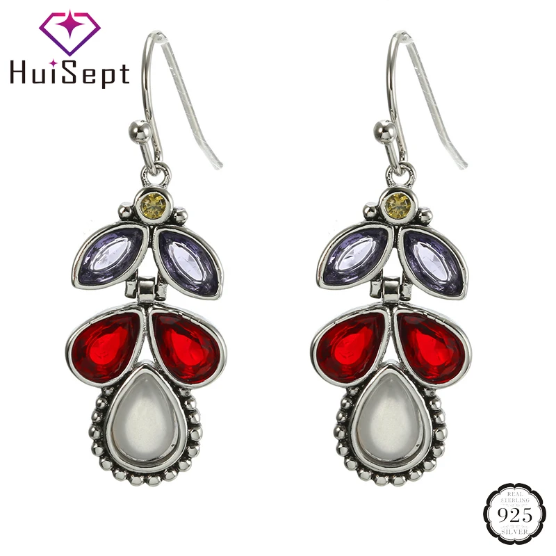 HuiSept Fashion Earrings 925 Silver Jewelry with Zircon Gemstone Ornaments Drop Earrings for Women Wedding Party Gift Wholesale
HuiSept Fashion Earrings 925 Silver Jewelry with Zircon Gemstone Ornaments Drop Earrings for Women Wedding Party Gift Wholesale