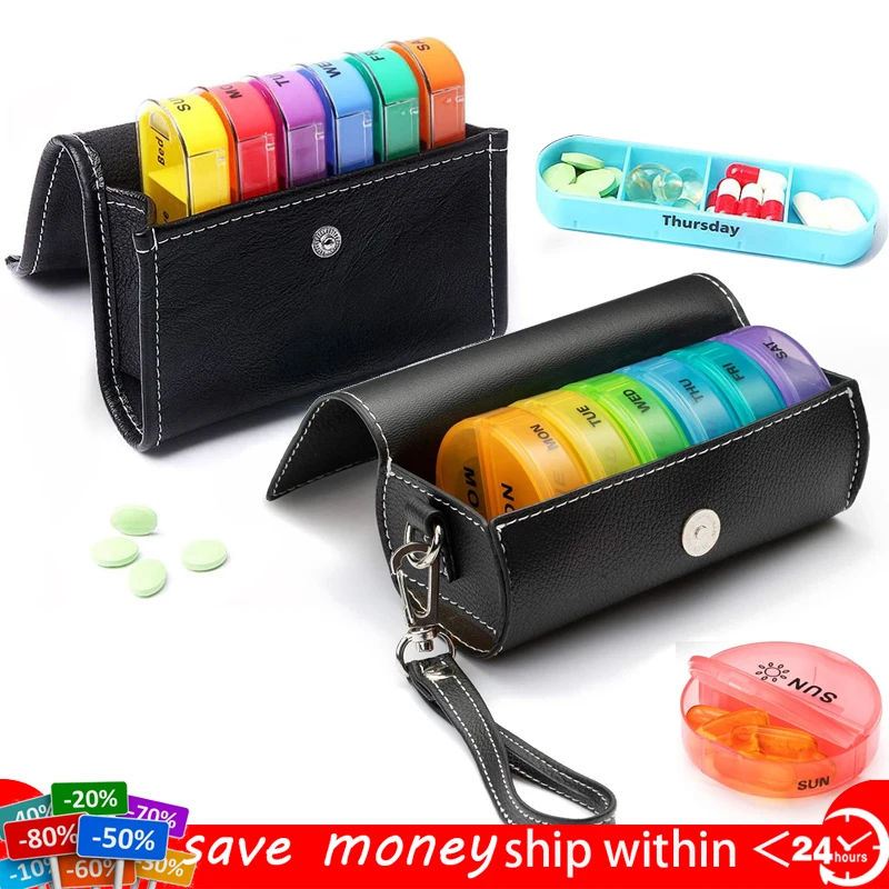 7 Days Daily Pill Box for Medicine French Holder Drug Case Weekly Pill Organizer Tablet Container Waterproof Secret Compartments
7 Days Daily Pill Box for Medicine French Holder Drug Case Weekly Pill Organizer Tablet Container Waterproof Secret Compartments